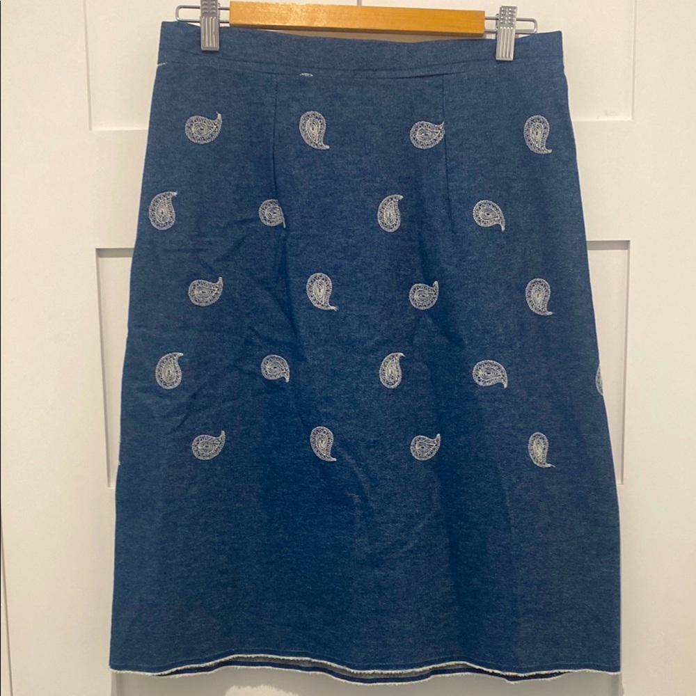 Blue Paisley Women's Skirt, size s/m